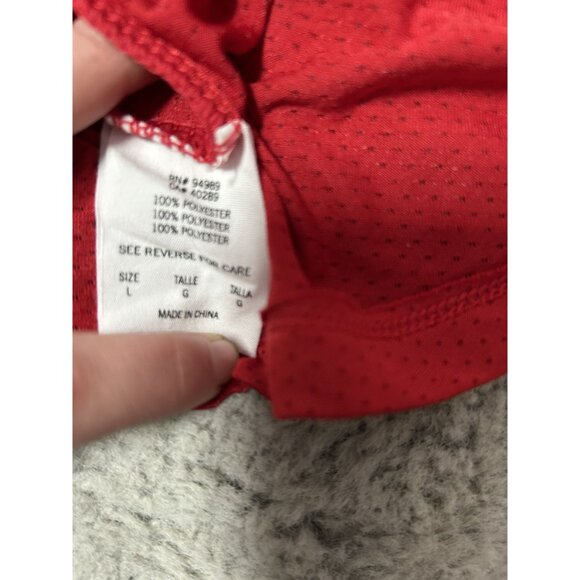 Minnesota Twins Womens Red Henley T-Shirt MLB Genuine Merchandise Size Large - Picture 7 of 8